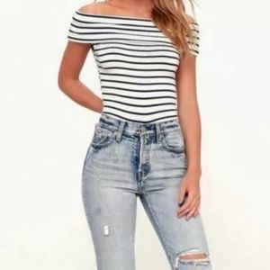 We The Free People Off Shoulder Melbourne Top L